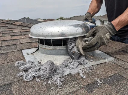 Cleaning Dryer Vent On Roof in Dana Point