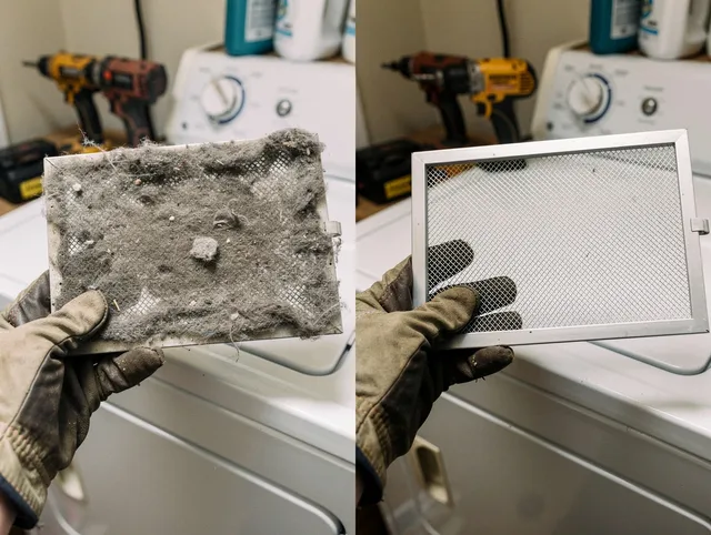 Professional lint trap cleaning by Dana Point Dryer Vent Cleaning in Dana Point