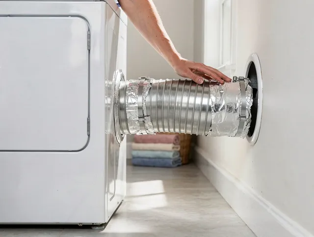 Professional dryer vent hose installation by Dana Point Dryer Vent Cleaning in Dana Point