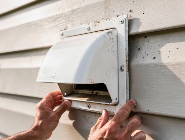Dana Point Dryer Vent Cleaning technician delivering thorough residential dryer vent cleaning service in Dana Point